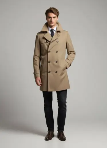 [5116-P10-01] Score Coat 5116-P10-01 (كاكي, S)