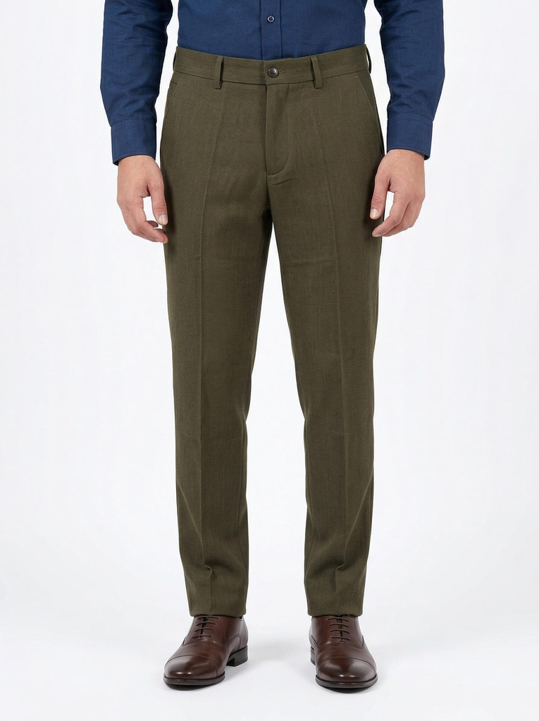 Nava Pleated Woven Dress Pants Men