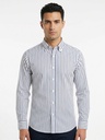 Score Striped Slim Fit Dress Shirt Men