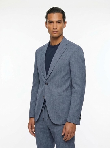 [39-10001] Score Textured Drawstring Suit Men (Sky Blue, 48)