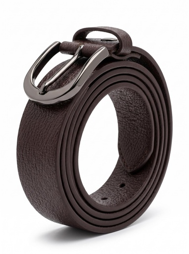 [GUA-K.137.G.01] Guard Pebbled Leather Belt Men (Brown)