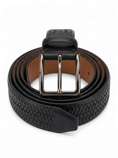 [QAM-K.101.Q.01] Qamer Braided Leather Belt Men