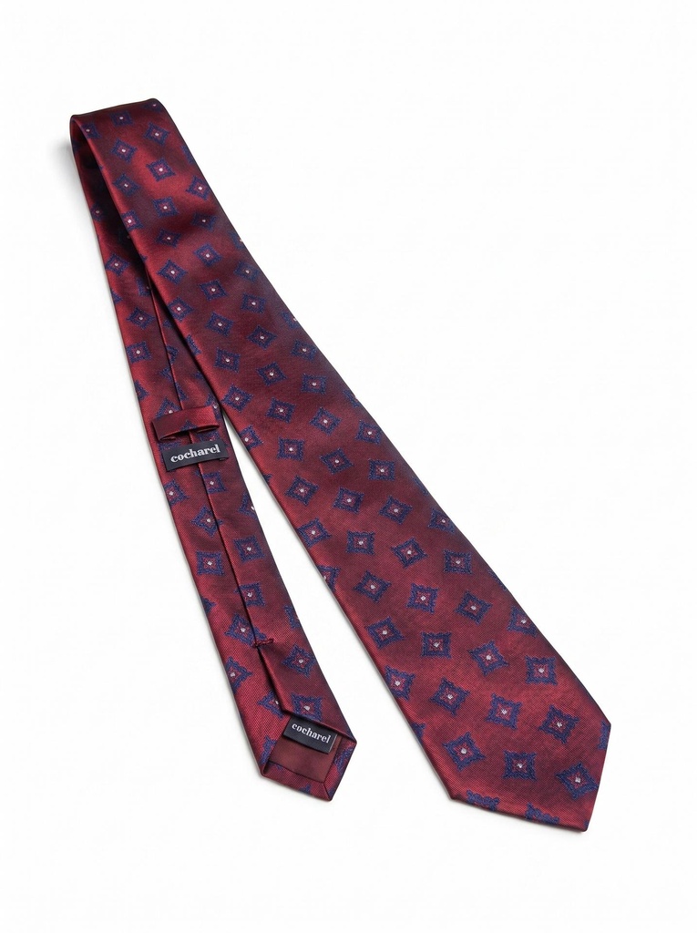 Cocharel Geometric Pattern Silk Tie Men