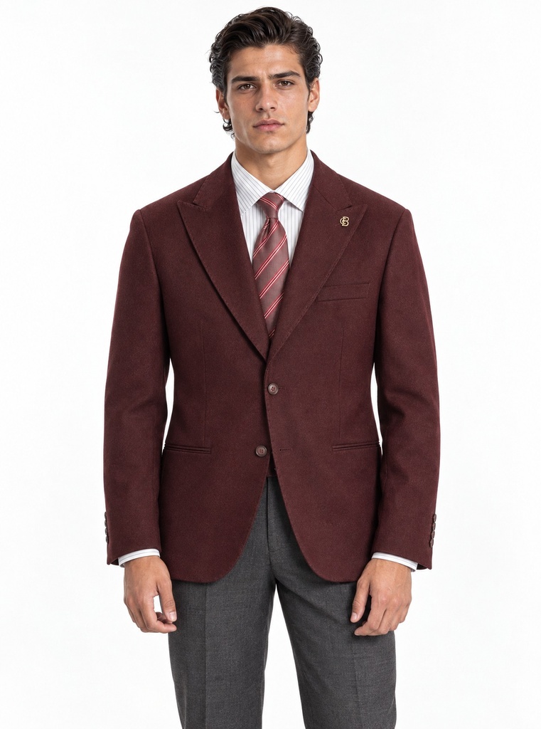 Cengizhan Baybars Wool Twill Blazer Men