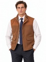 Dark Mountain Woven Panel Full-Zip Vest Men