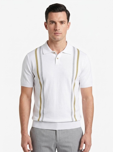 [8129] Polim Pierre T-Shirt 8129 (White, S)