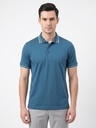 Vaganza Striped Collar Polo Tee Men