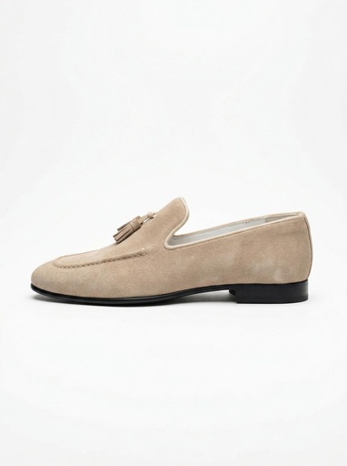 [240-00] Nava Suede Rubber Sole Loafers Men